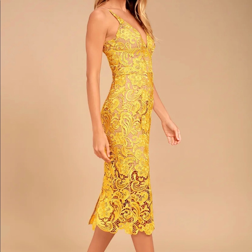 Dress the population lace dress
